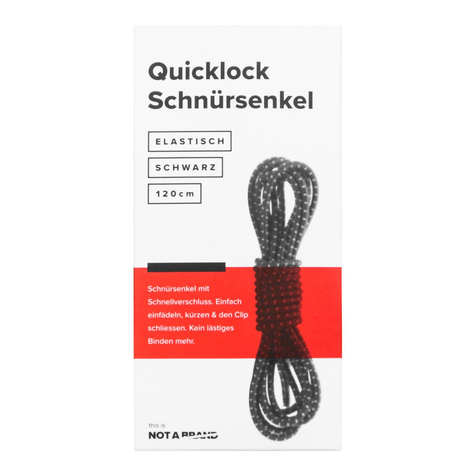 Image of Not A Brand Quicklock Schnürsenkel - Schwarz - bei Hauptner.ch