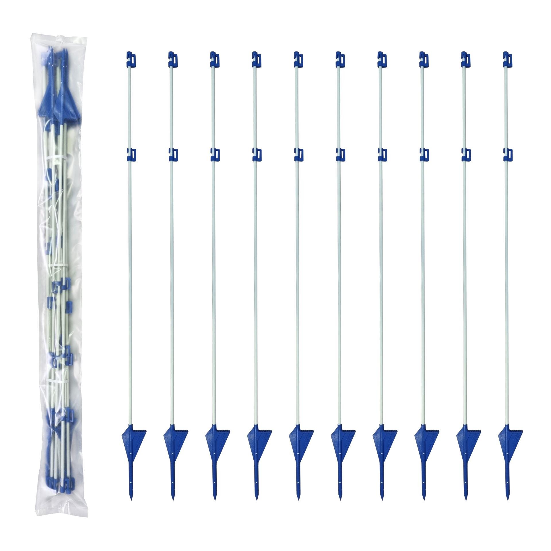 Profi-Fiberglaspfahl BLUE - 10 Stück