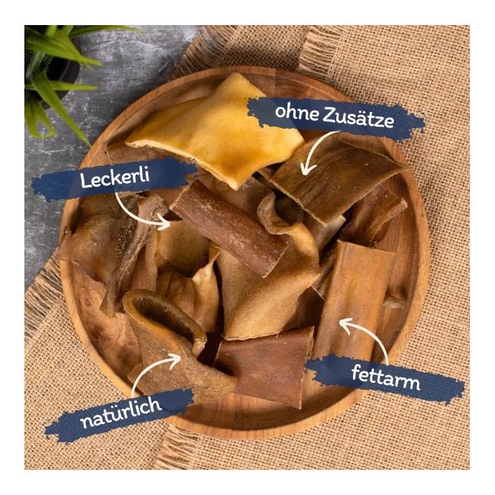 Rinderkopfhaut Abschnitte 4 - 8 cm