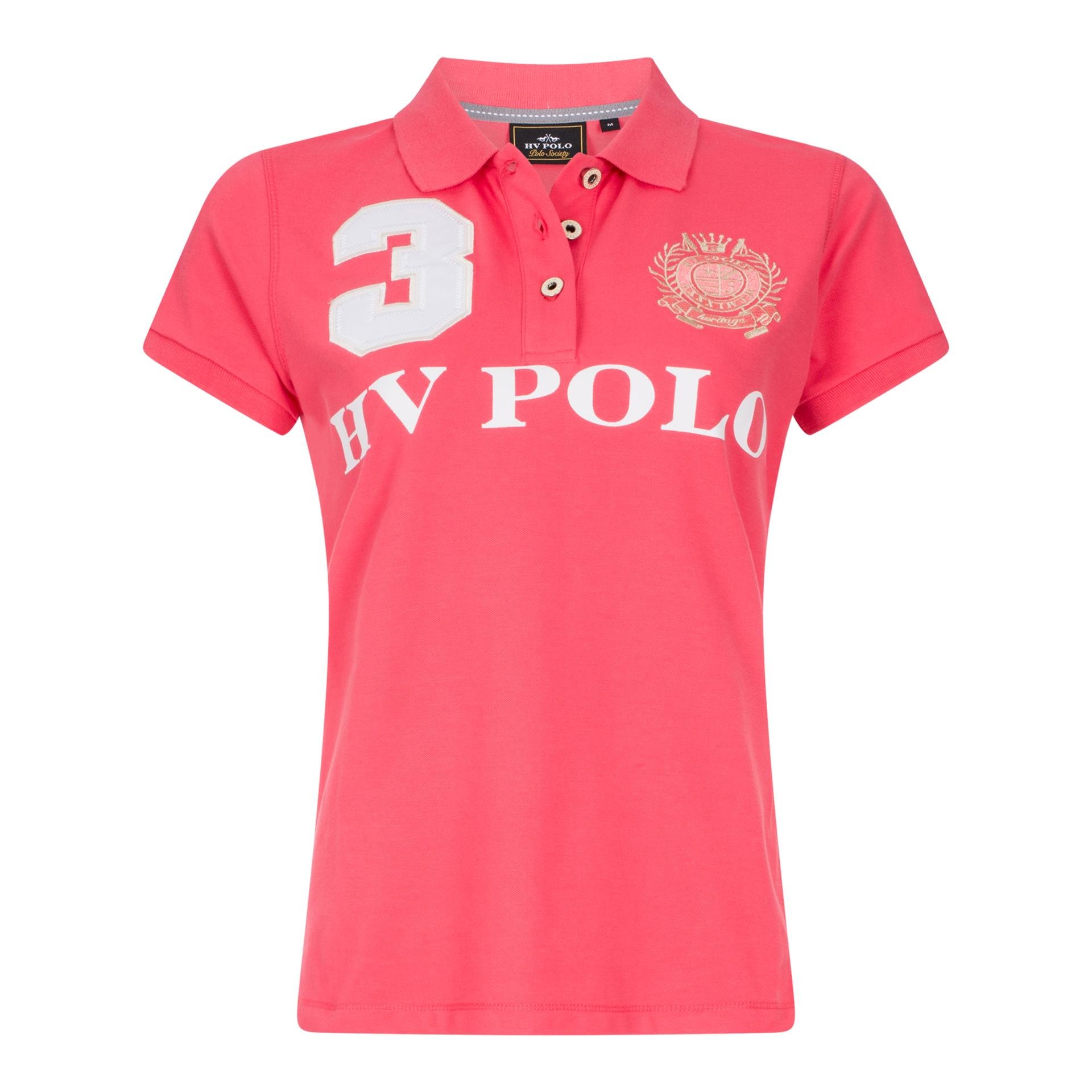 Image of HV Polo Poloshirt Favouritas Damen EQ SS - Raspberry - bei Hauptner.ch