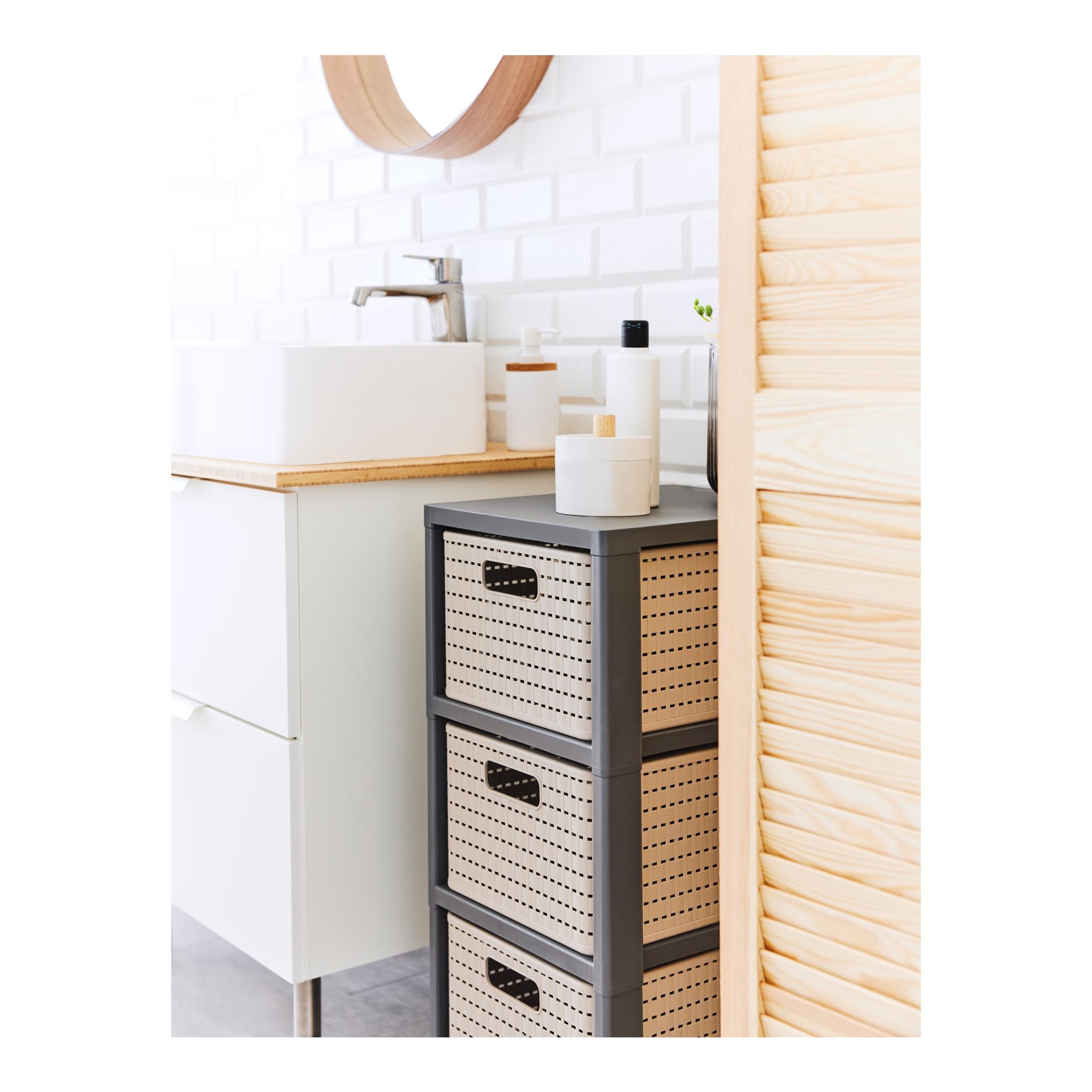 Rotho Tower mit Rollen 3 x DIN A4 COUNTRY