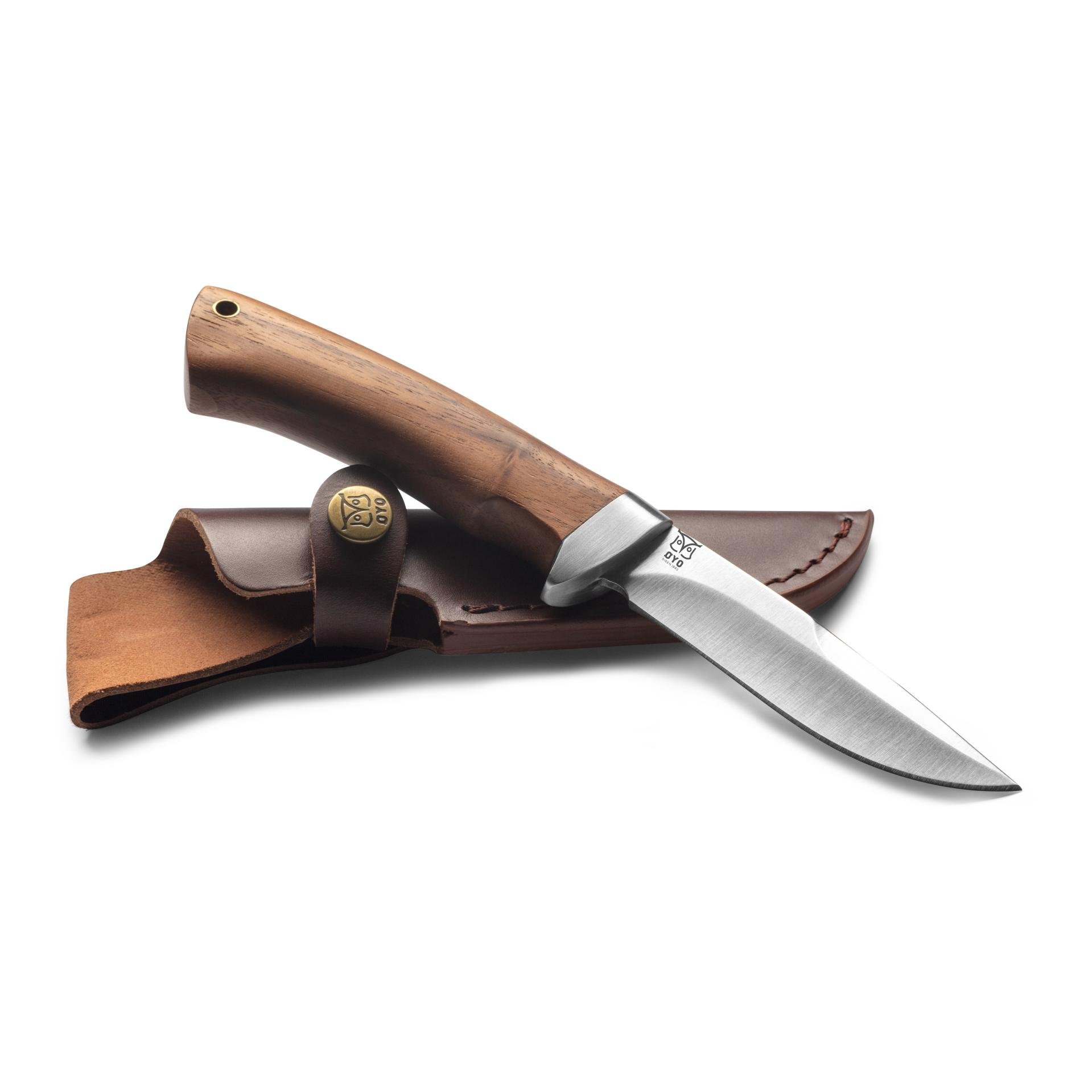 HALLINGSKARVET - Jagd/Outdoormesser mit Lederscheide