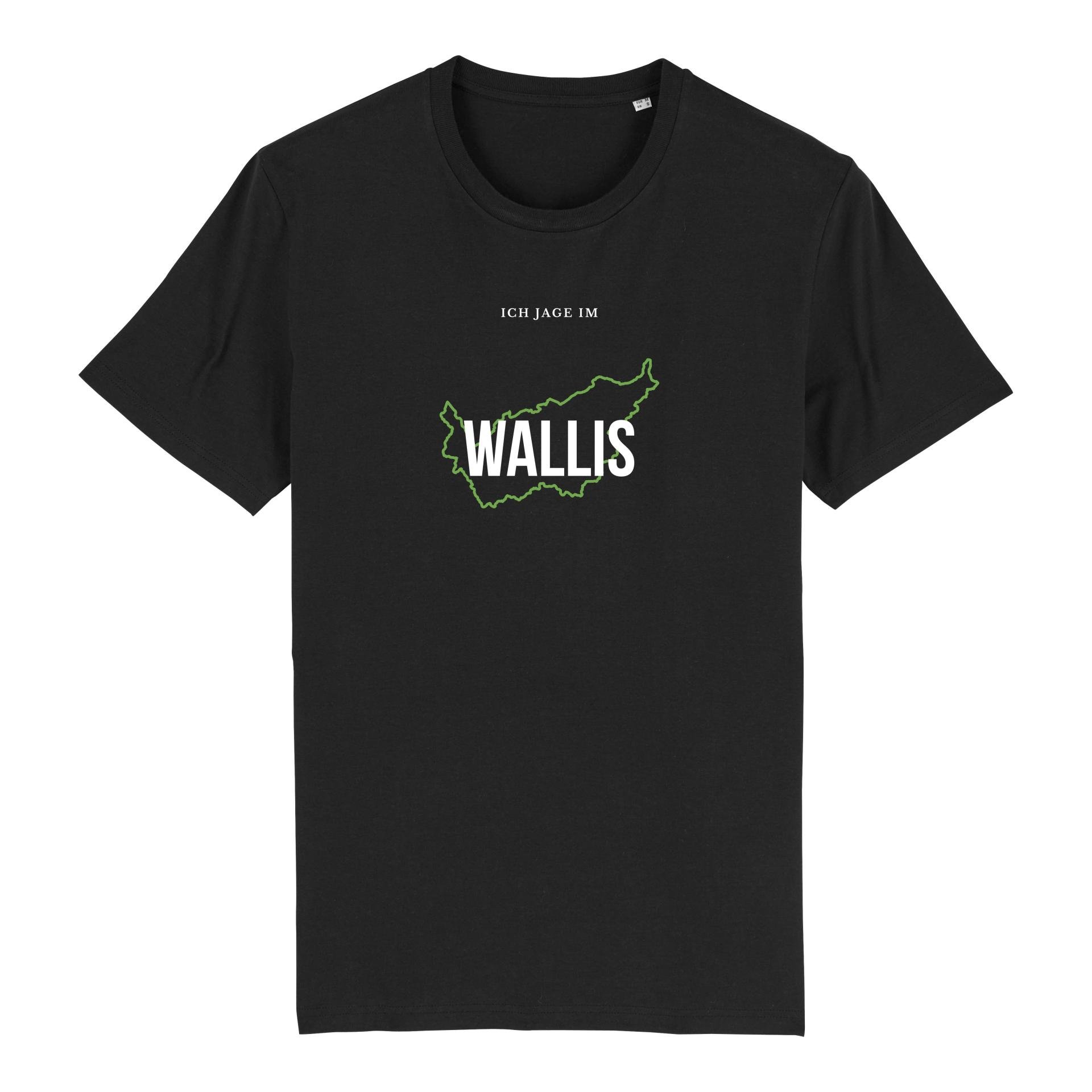 Image of Hauptner Jagd T-Shirt Ich jage im Wallis - Black - bei Hauptner.ch