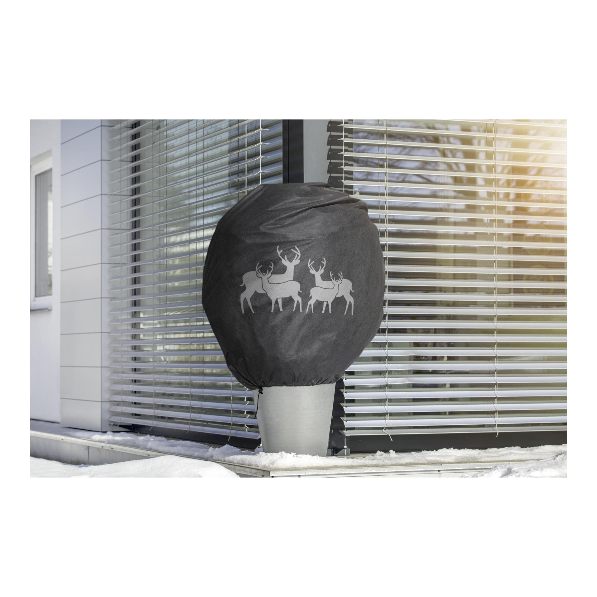 Winter-Deko-Vlieshaube PROTECT Hirsche