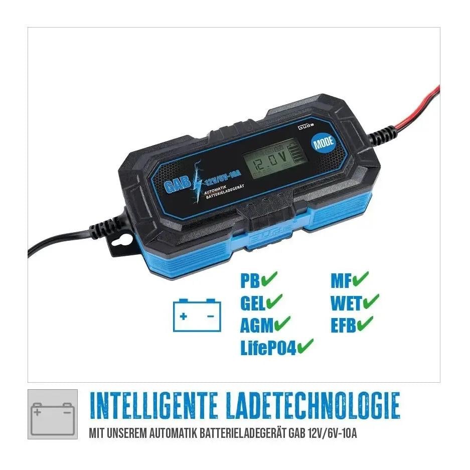 Automatik Batterieladegerät GAB 12V/6V-10A
