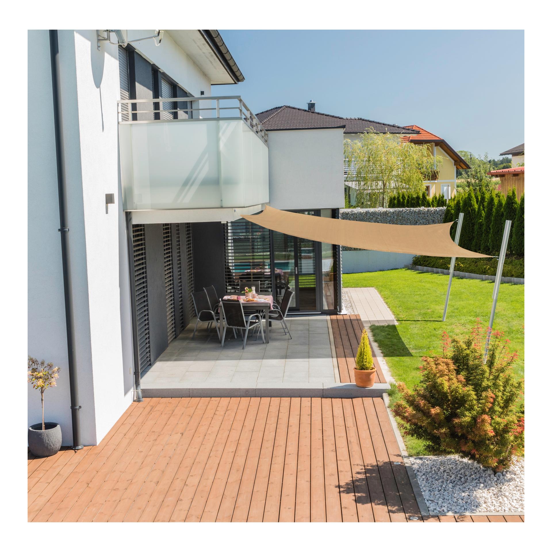 Image of Windhager Sonnensegel Capri - Quadrat - Braun - bei Hauptner.ch