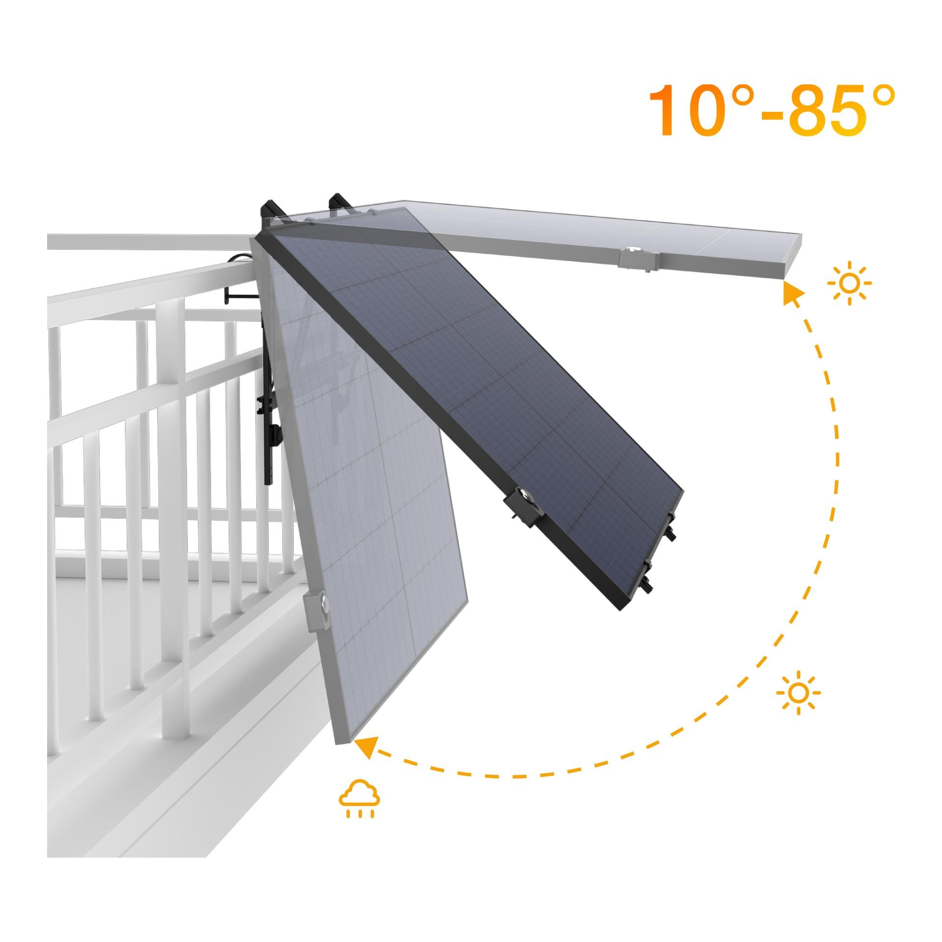 Solar Tracker 1-achsig (vertikal) für das EF Balkonkraftwerk
