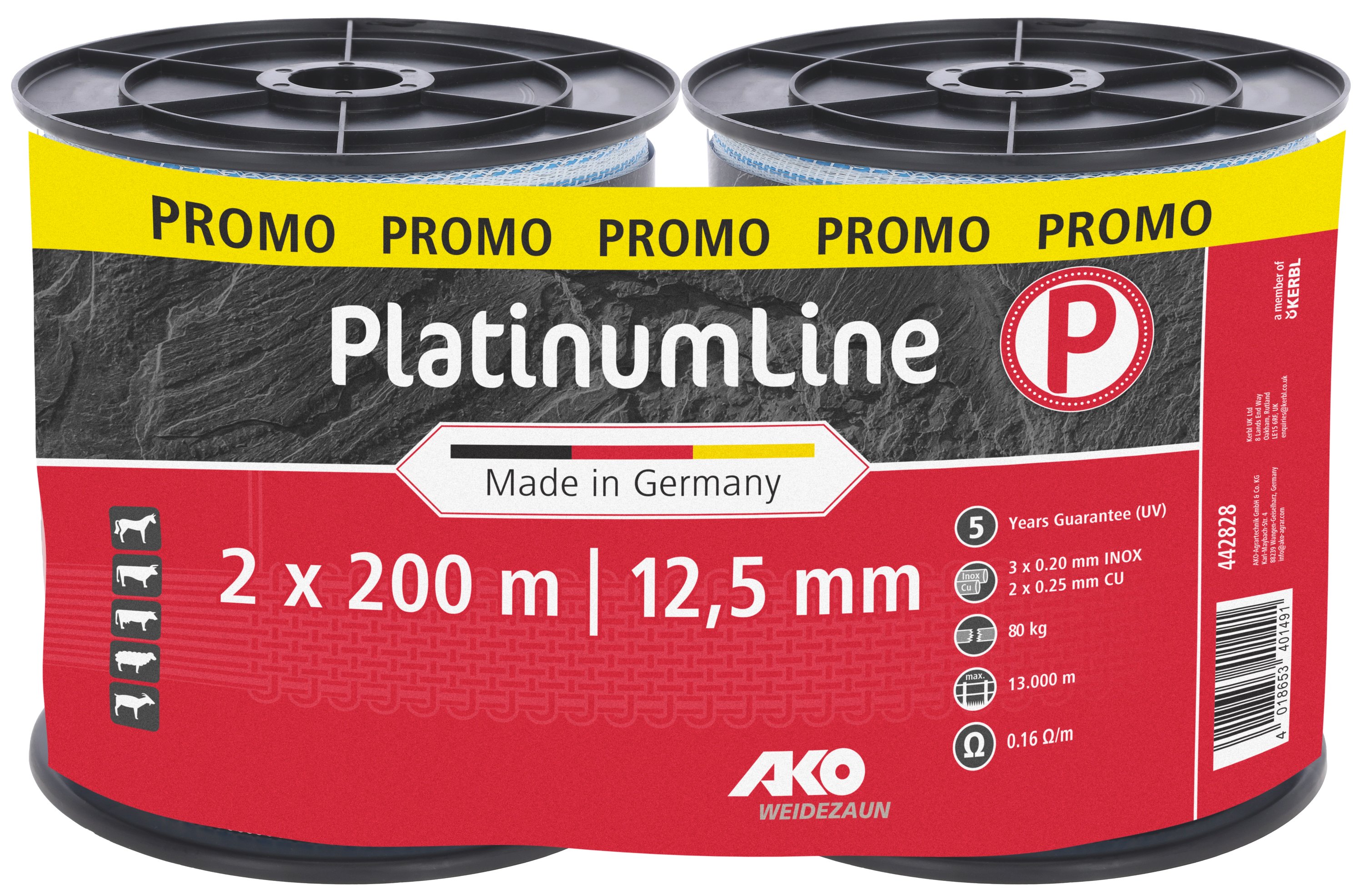 Duopack - Ruban de clôture PlatinumLine