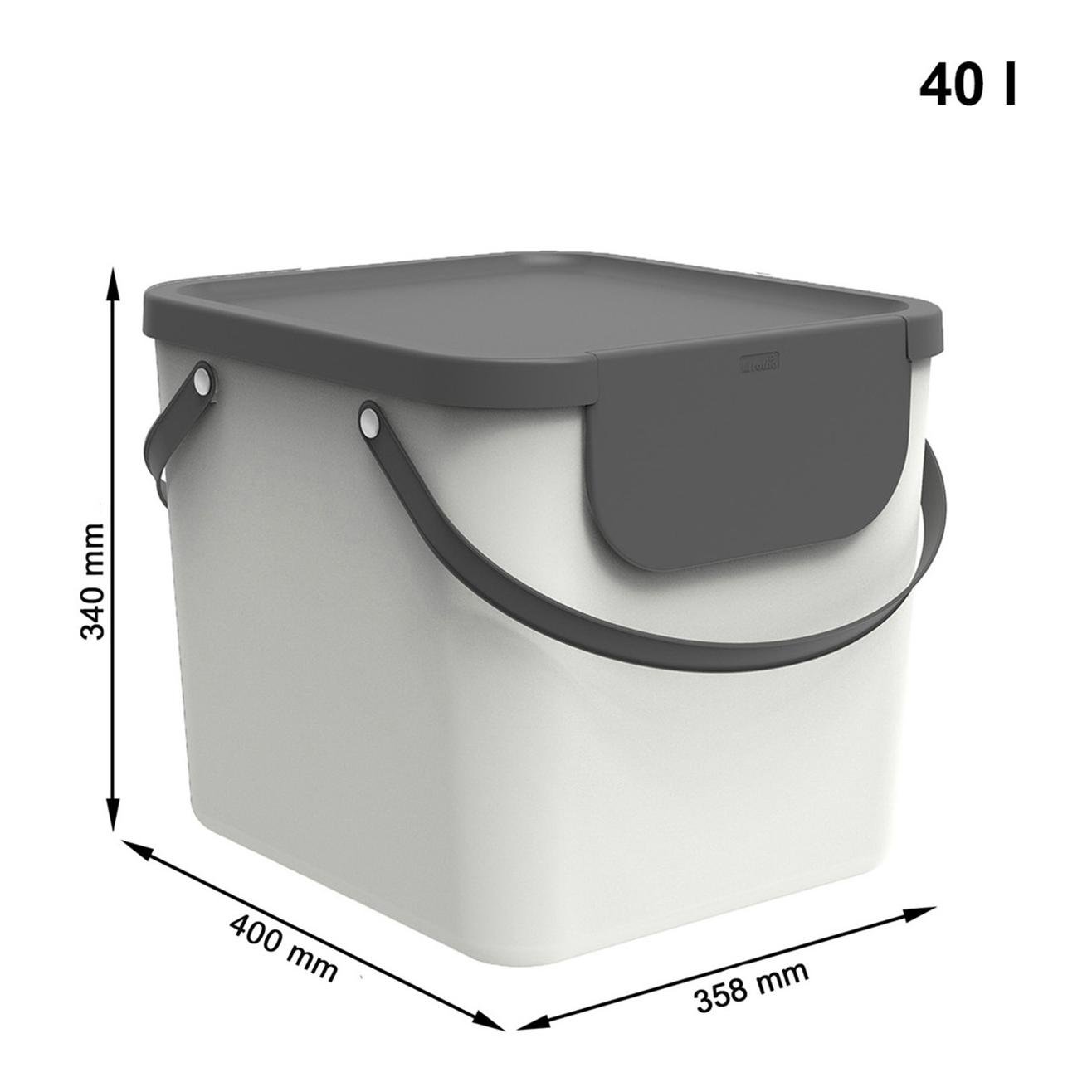 Set Mülltrennsystem ALBULA 2x40l, 2x25l