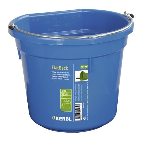 Futter - und Wassereimer FlatBack - blau