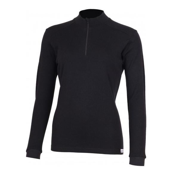 Sweatshirt mérinos femme BESA, 230 g – noir