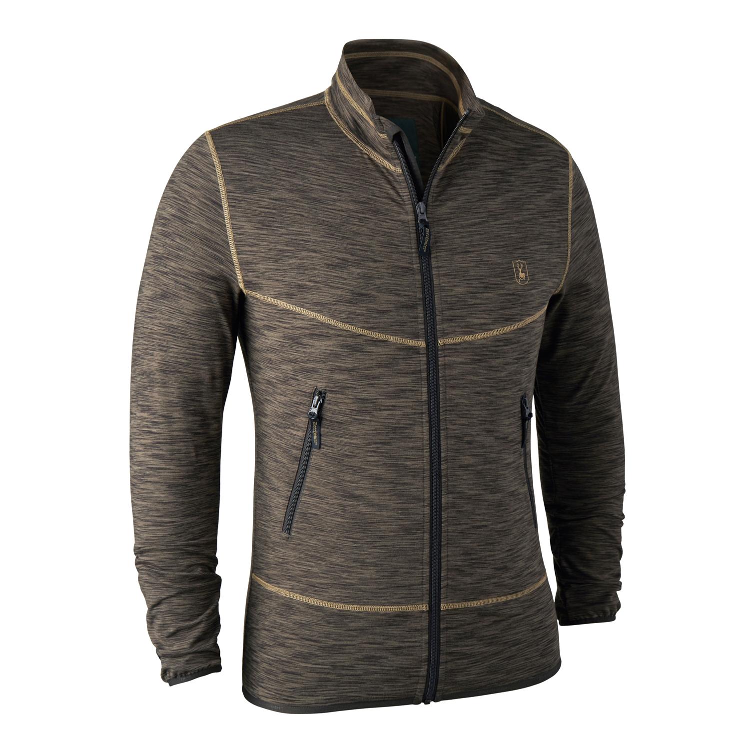 Norden Insulated Fleecejacke - braun/meliert