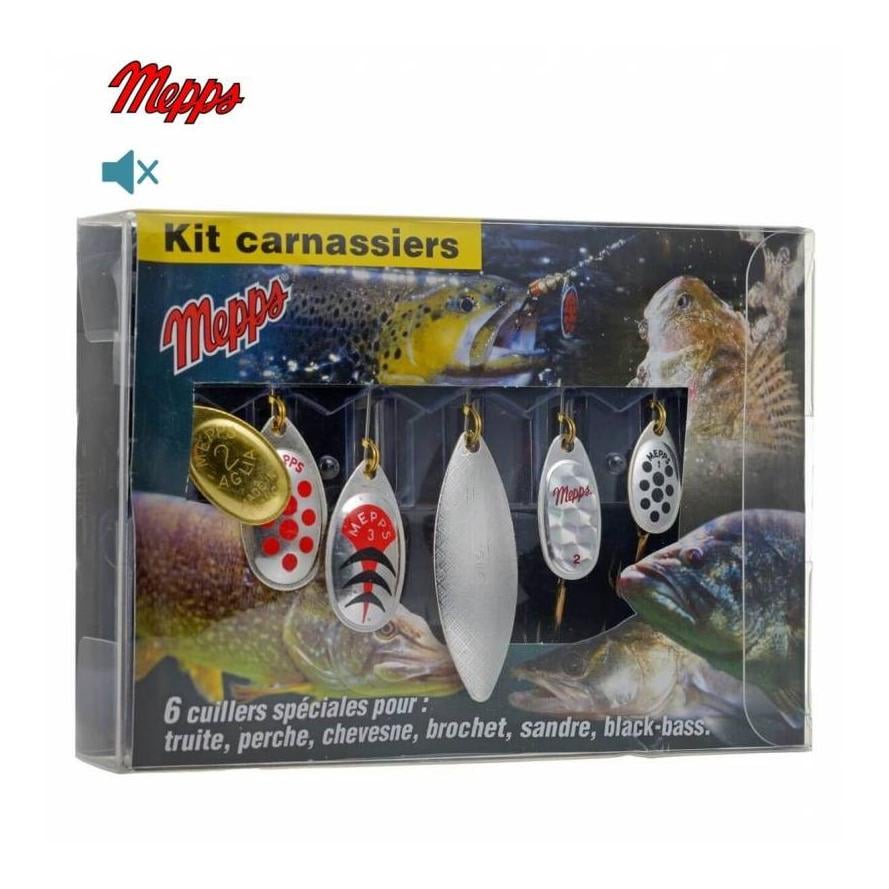 Raubfisch-Spinnerset