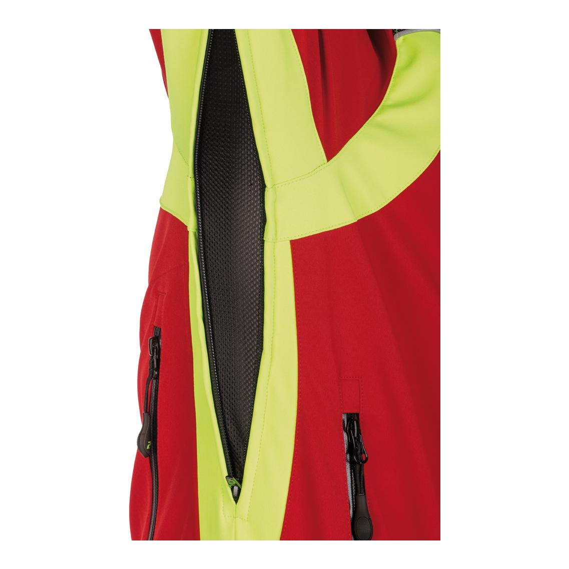 X-treme Shell Softshelljacke - rot/gelb