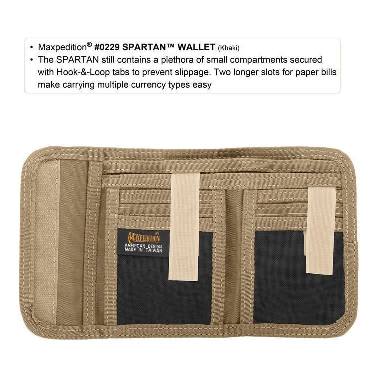 Spartan Brieftasche - Schwarz