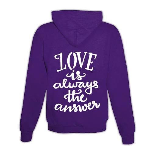 Hoodie mit Zipper Love is the answer Unisex
