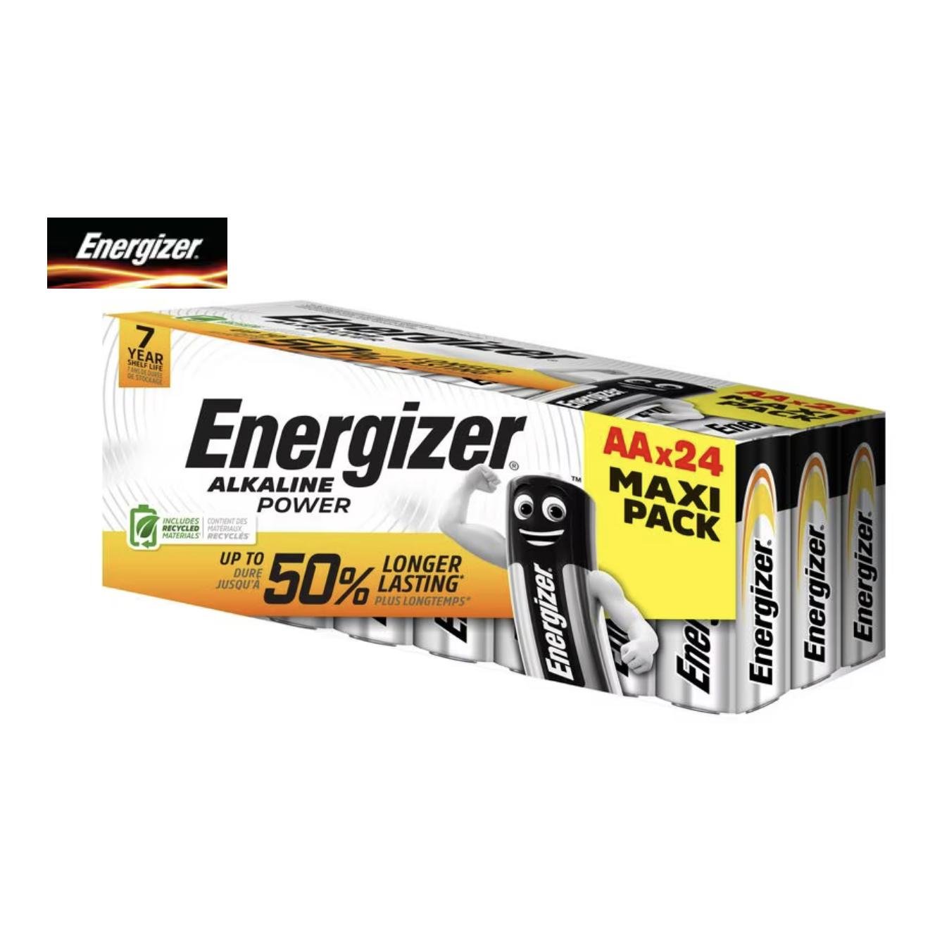 Energizer Batterie Alkaline Power AA 24 Stück