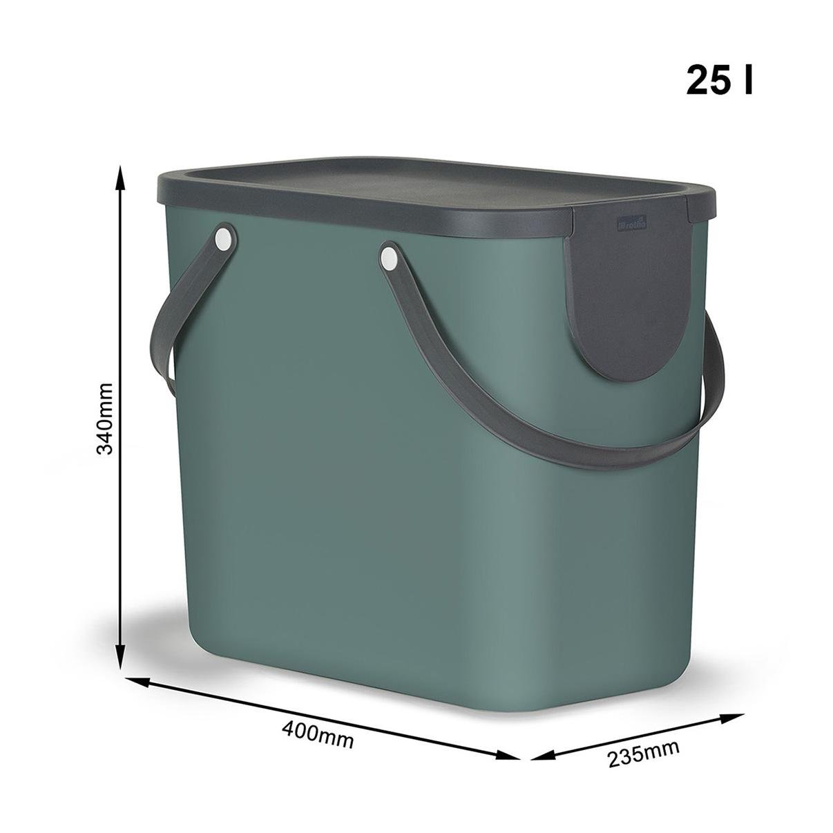 Set Mülltrennsystem ALBULA 2x40l, 2x25l