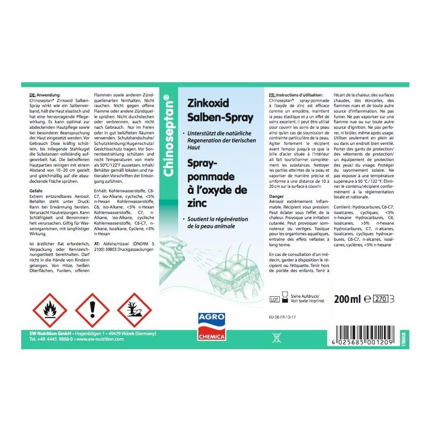 Oxyde de zinc en pommade