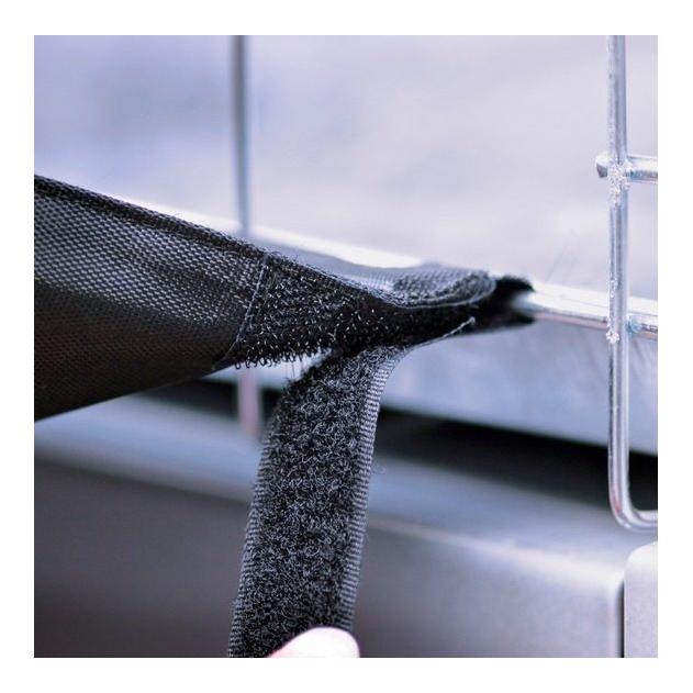 Protection de pare-chocs avec velcro nylon 50×60 cm - noir