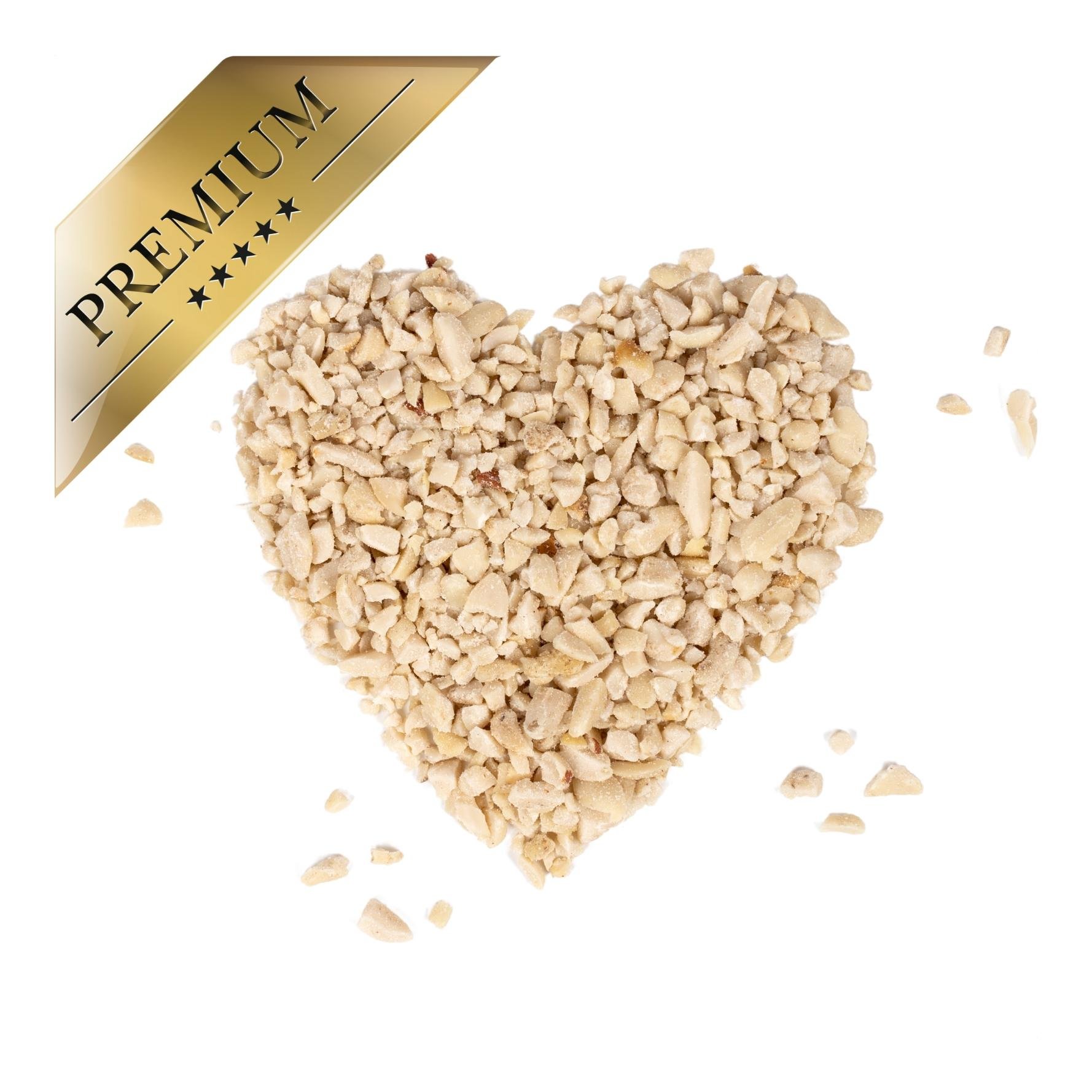 Erdnusskerne weiss gehackt