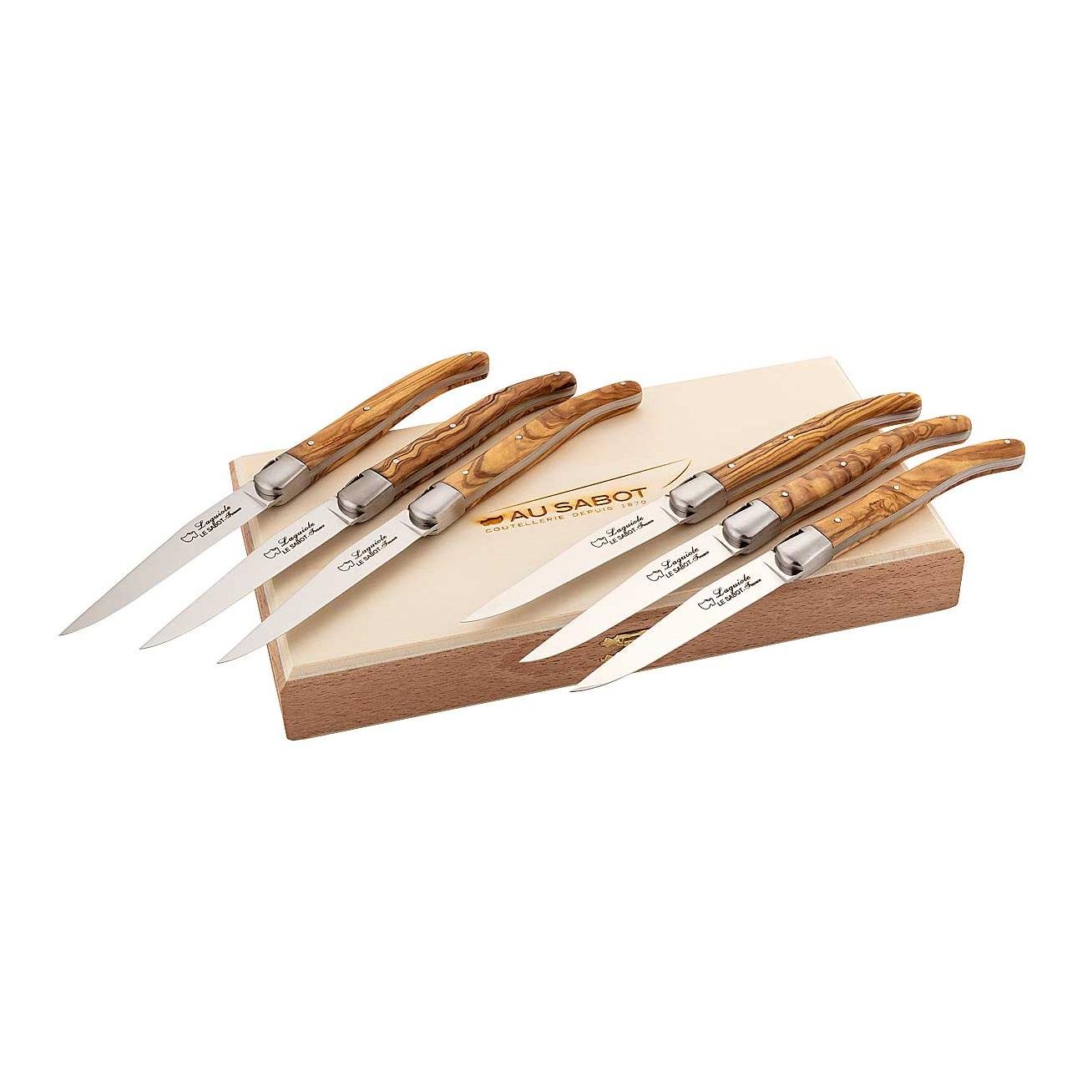 Steakmesser-Satz - Olivenholz