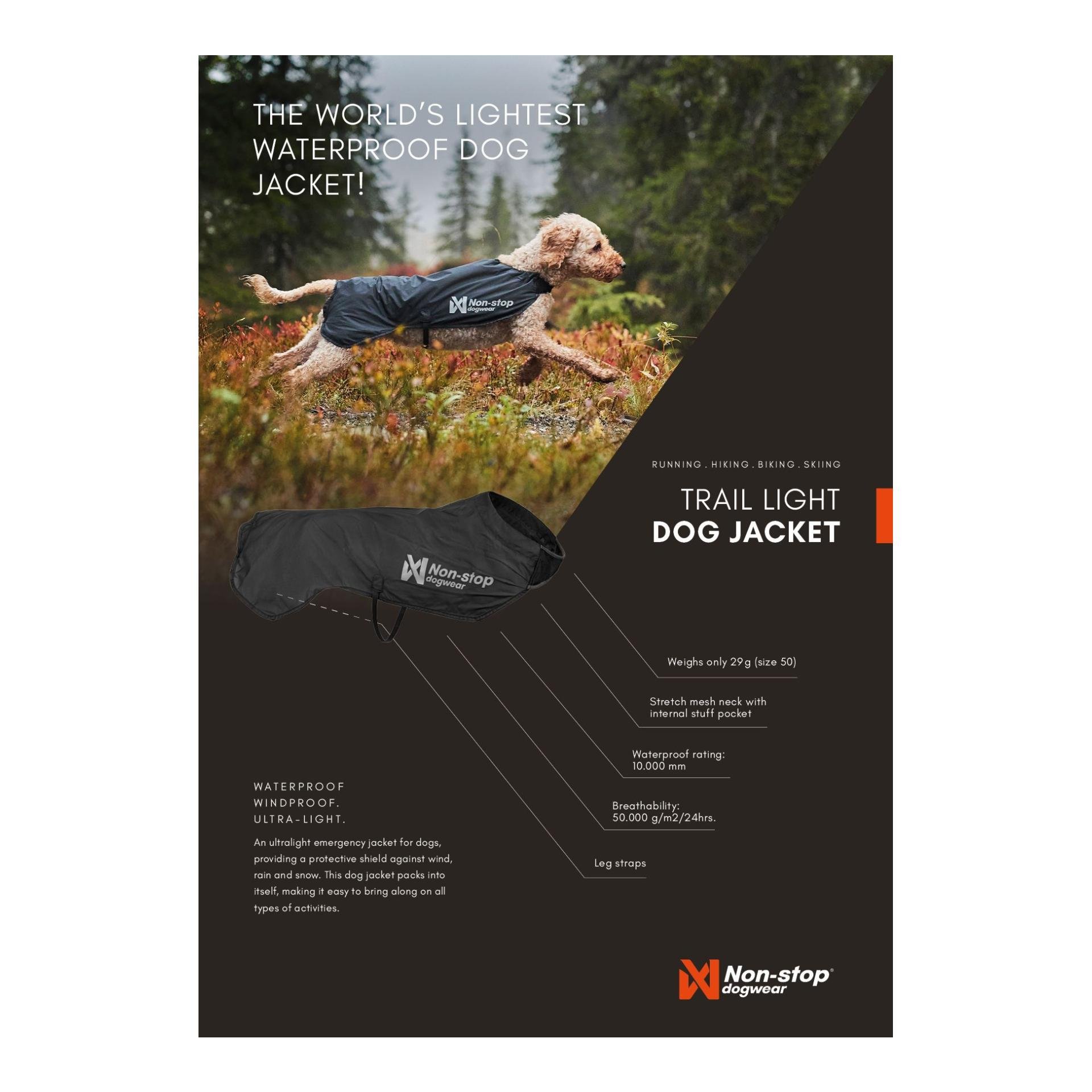 Hunderegenmantel Trail Light Dog Jacket
