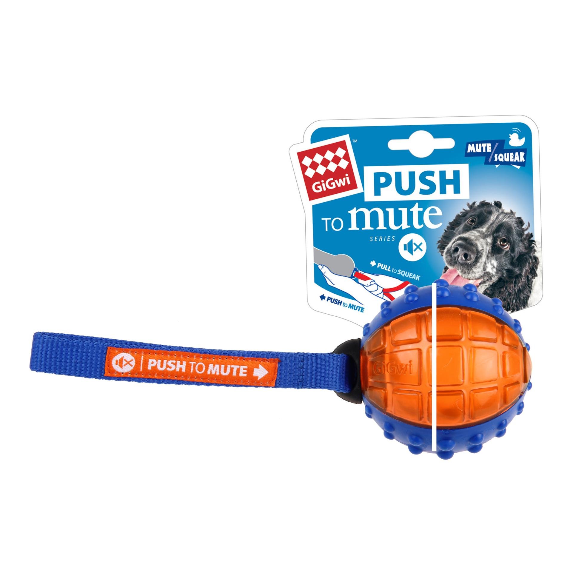 Hunde-Spielzeug Push to mute, Ball