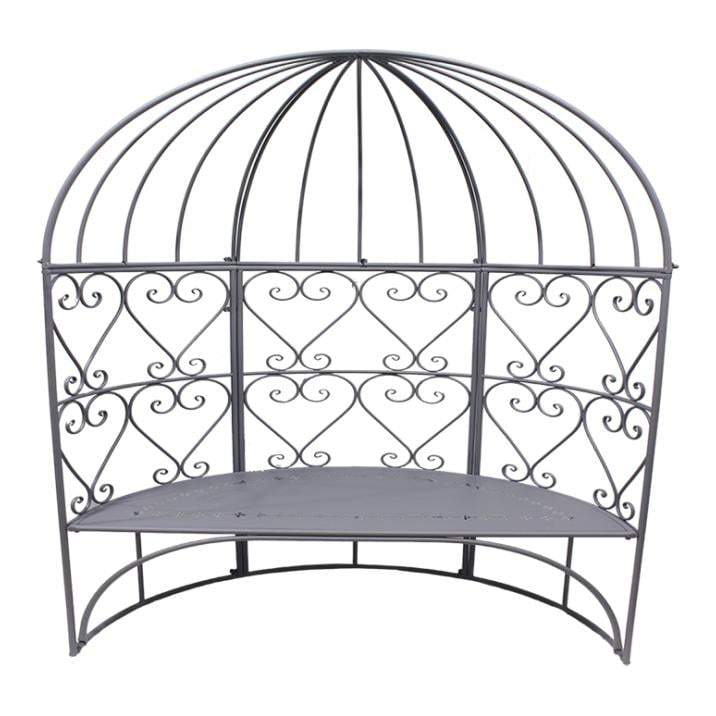 Klassischer Halbpavillon mit Bank