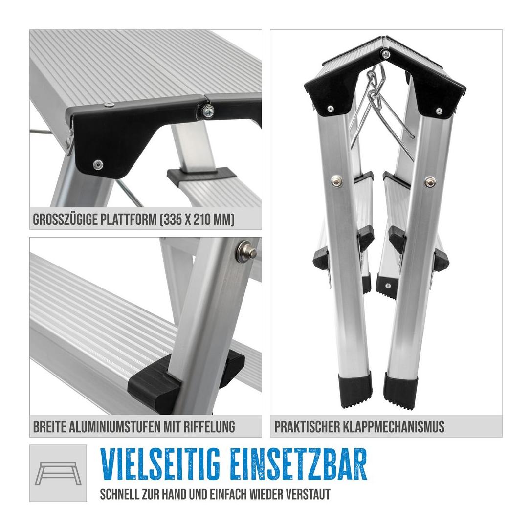 Aluminium Trittleiter GAT 2S