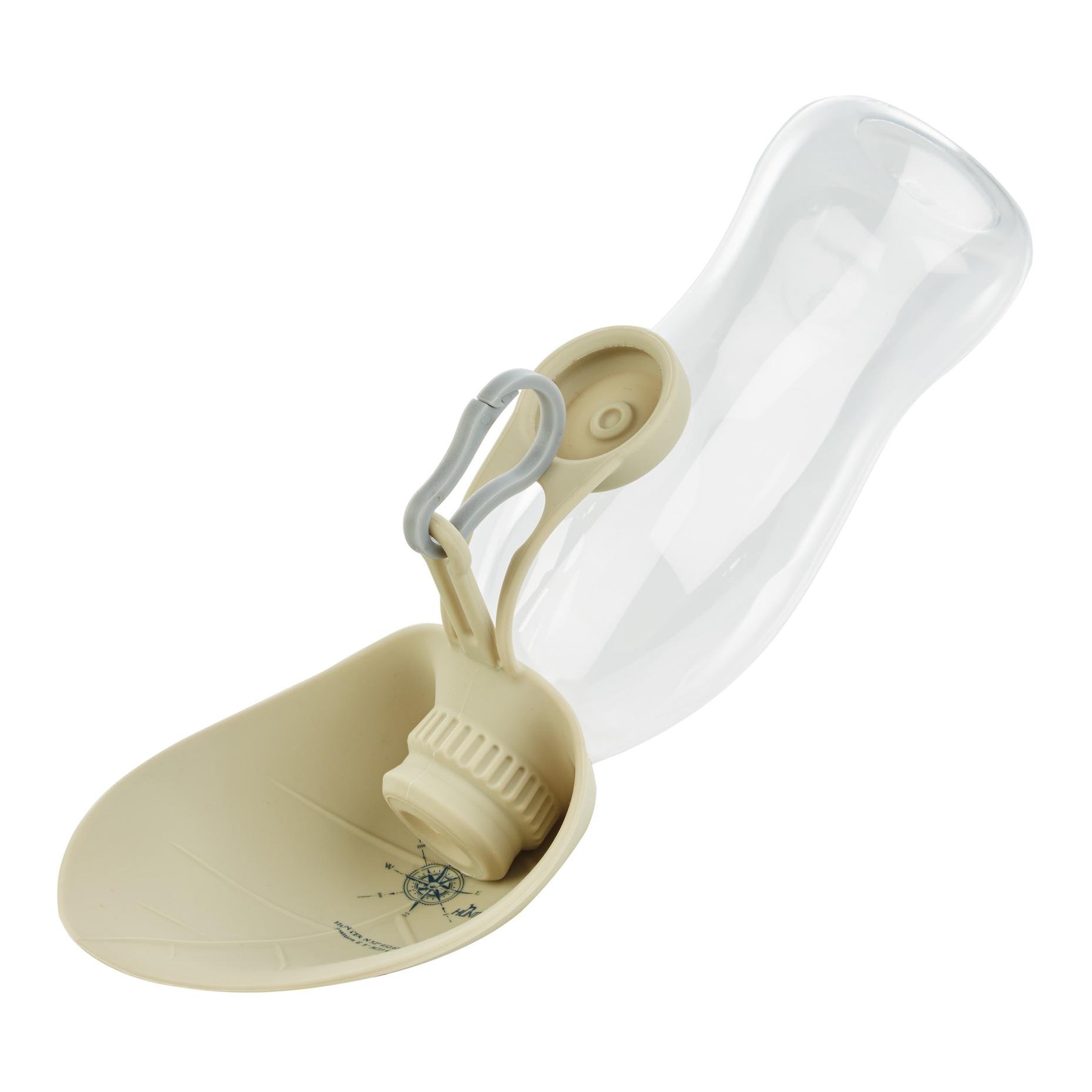 Outdoor Trinkflasche mit Silikonnapf List - beige