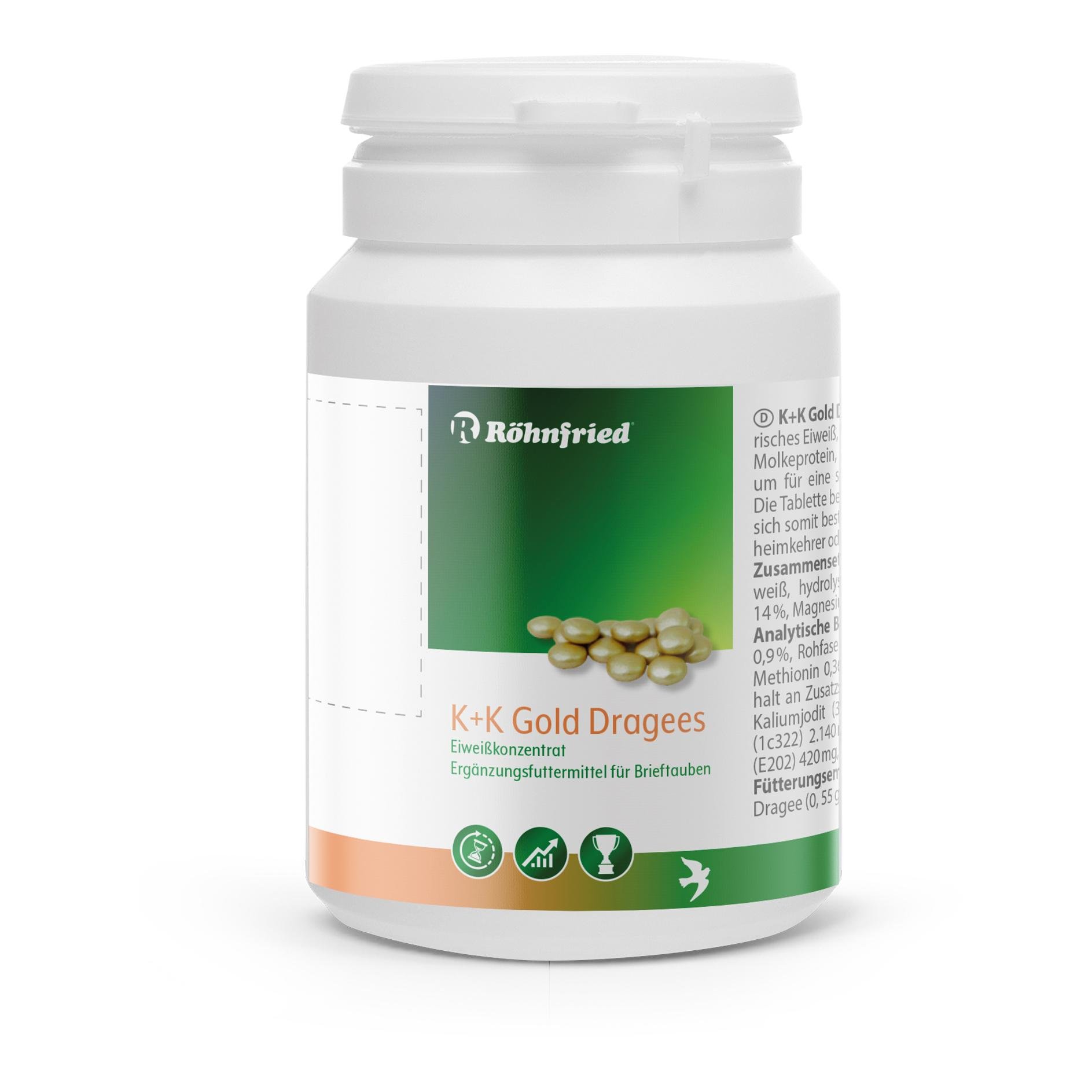 K+K Gold Dragees - Eiweisstabletten auf Fischproteinbasis zur Regenerationsbeschleunigung