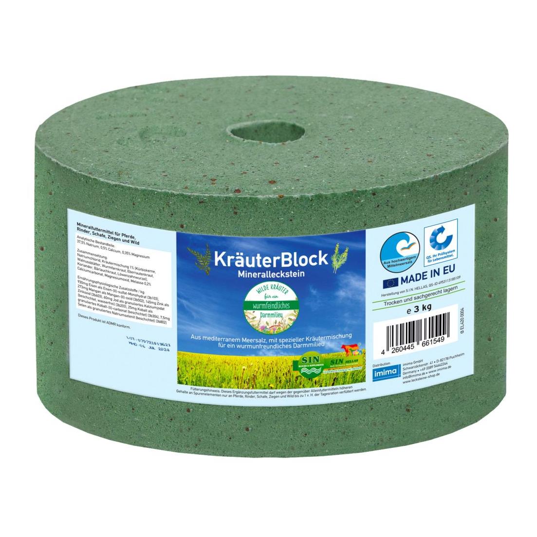 Pierre à lécher minérale aux herbes