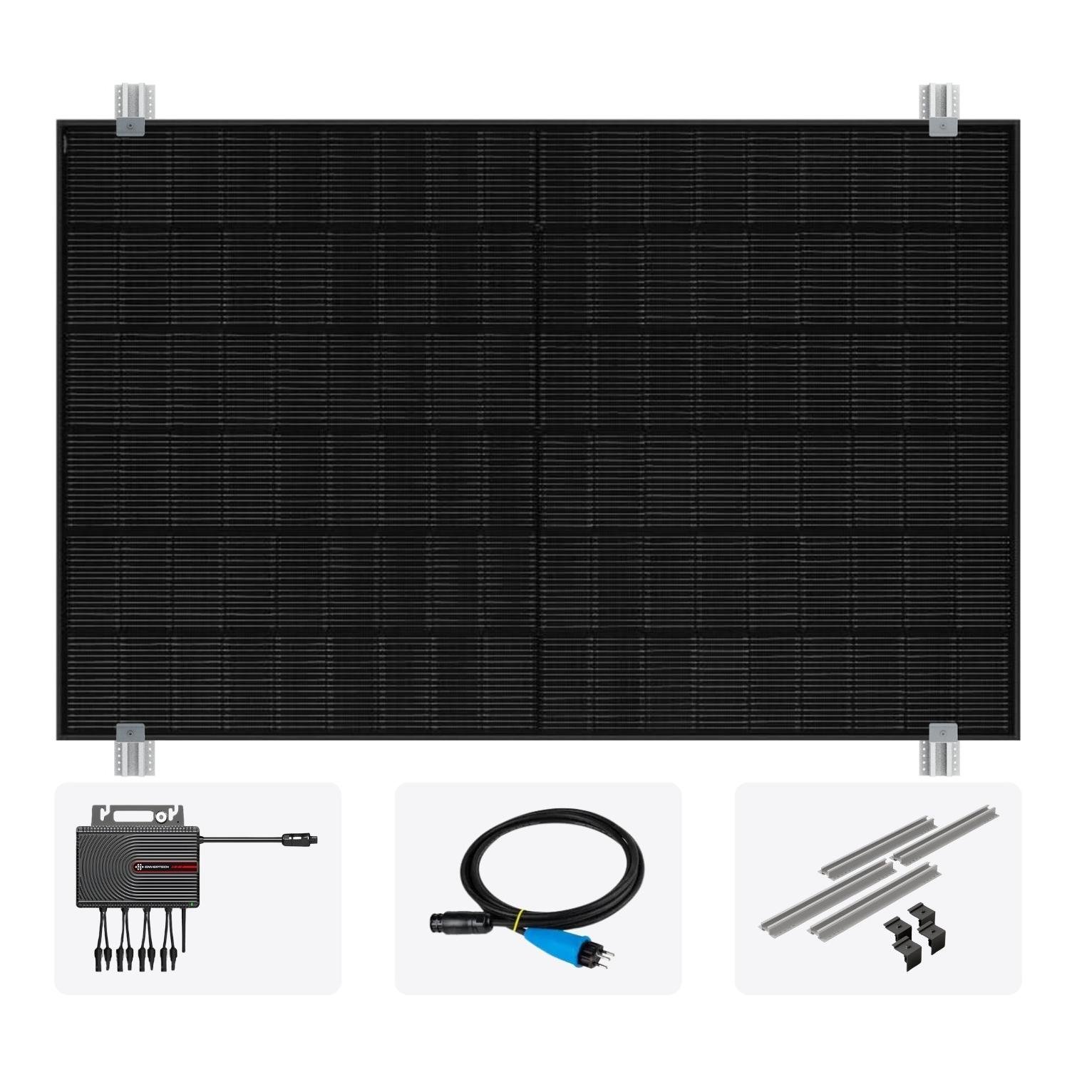 EcoMate Wall - Balkonkraftwerk für die Wandmontage