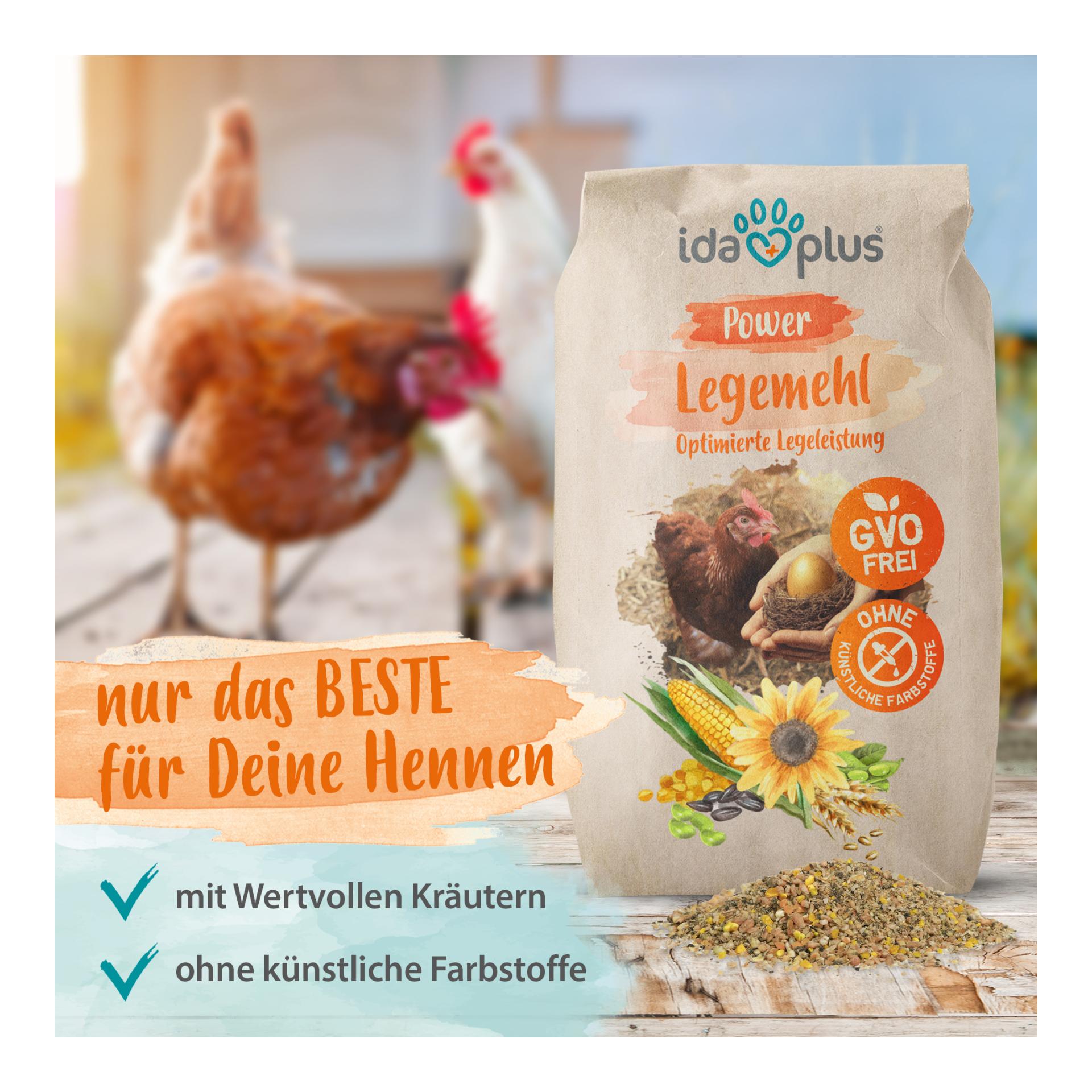 Power Legemehl für Hühner - Hühnerfutter für optimale Legeleistung & Eibildung 