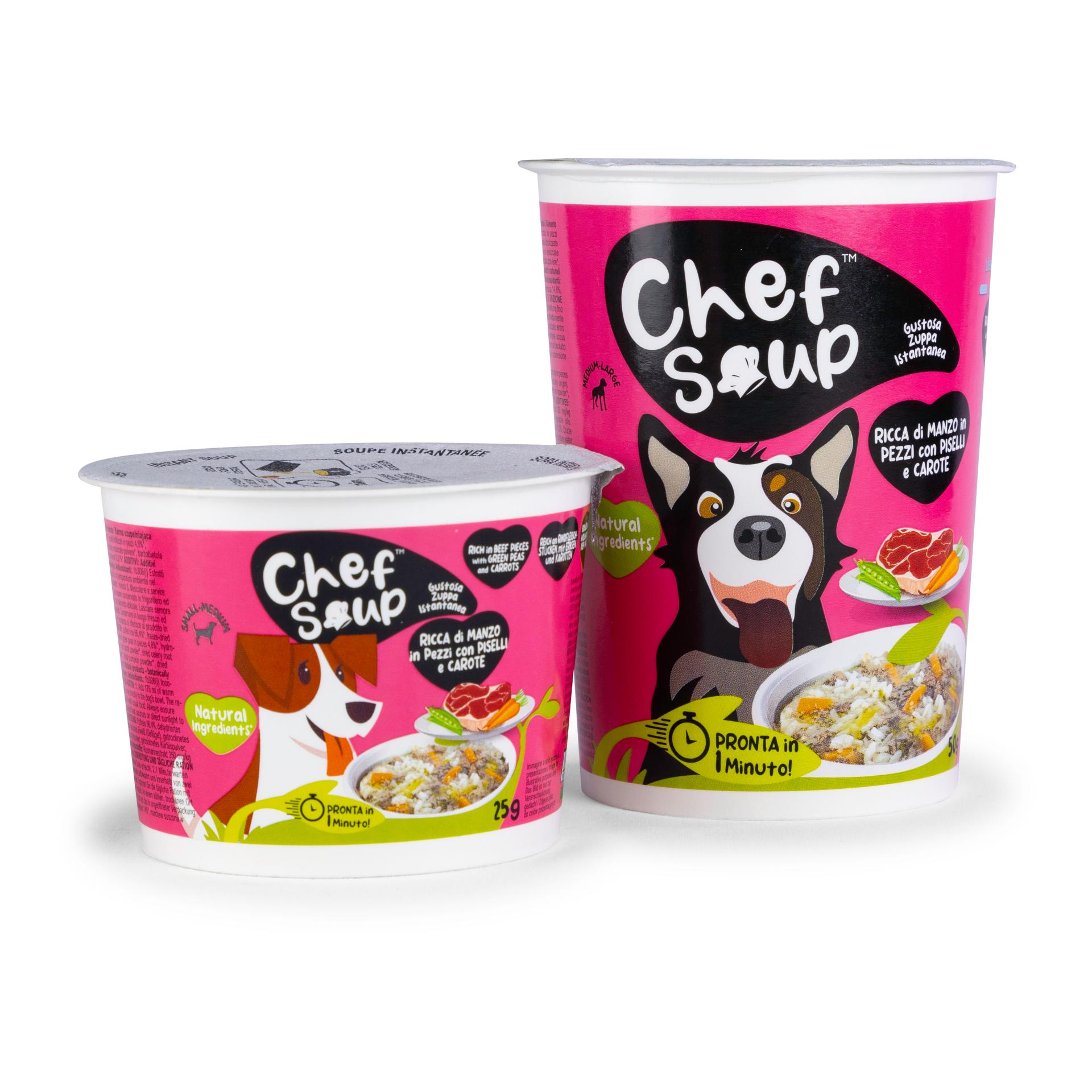 Hundesuppe mit Rind, Erbse & Karotte