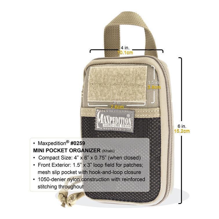 Mini Pocket Organizer - Schwarz