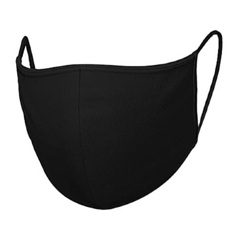 HeiQ Viroblock Gesichtsmaske mit Mittelnaht - schwarz