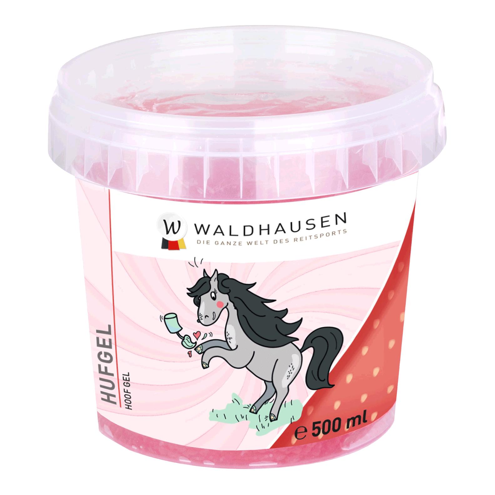 Waldhausen Hufgel mit Glitzer, Erdbeere-Vanille - Rosa/Pink