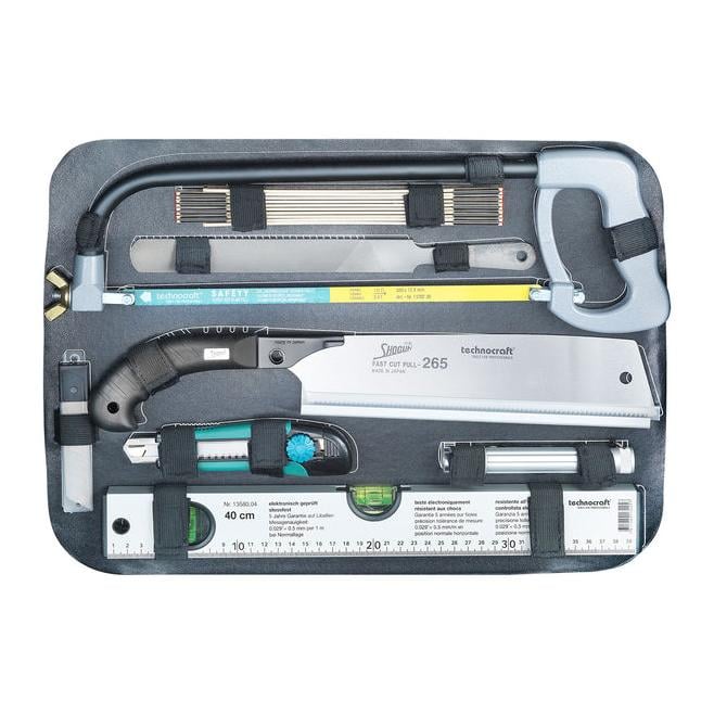 ABS-Werkzeug-Koffer "PRO CHROME WOOD", 116-tlg.