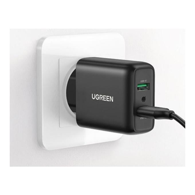 Image of Ugreen Dual USB-A QC 3.0 36W Ladegerät - Schwarz bei Hauptner.ch