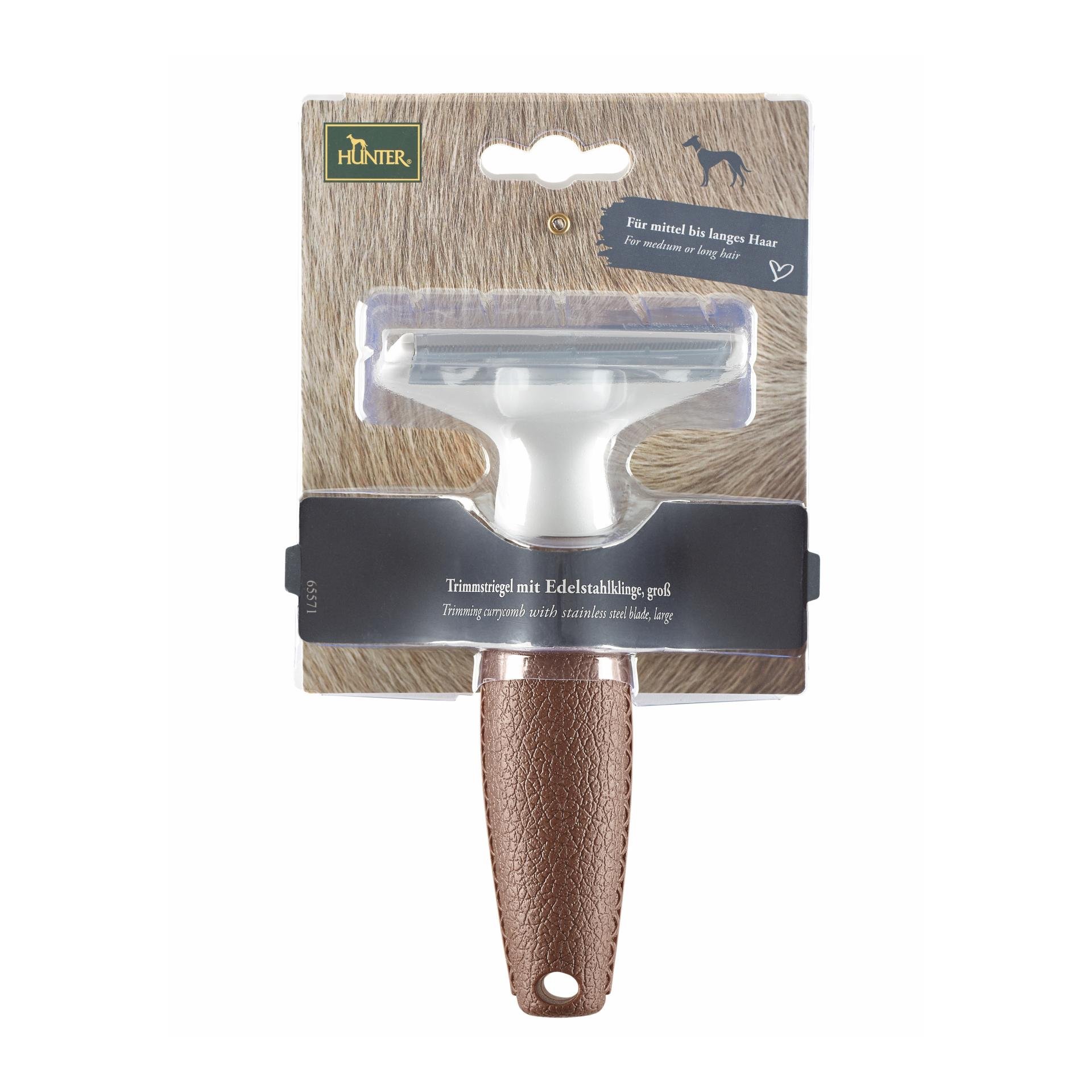 Trimmstriegel Spa mit Edelstahlklinge