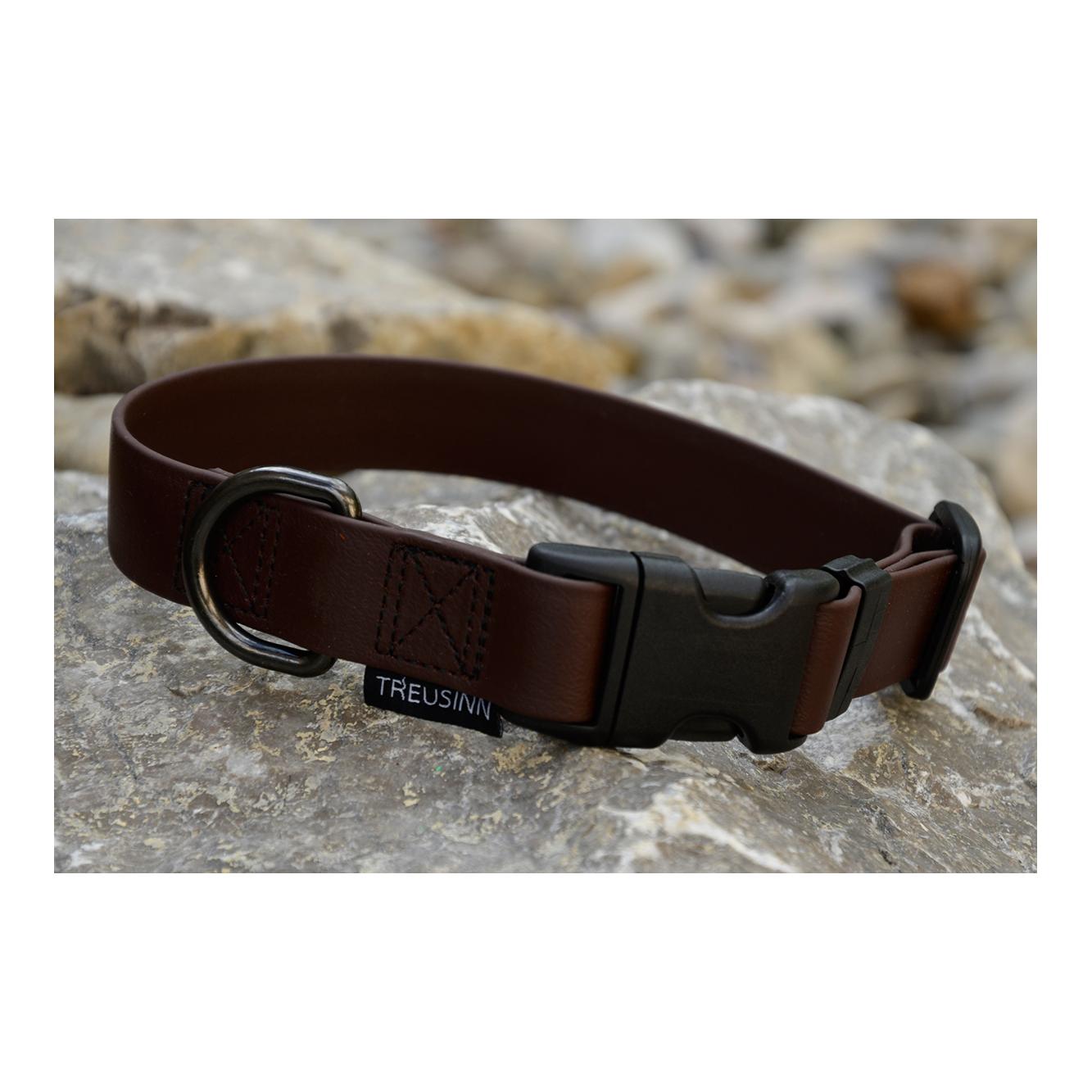 Collier pour chien Biothane STAY - brun chocolat