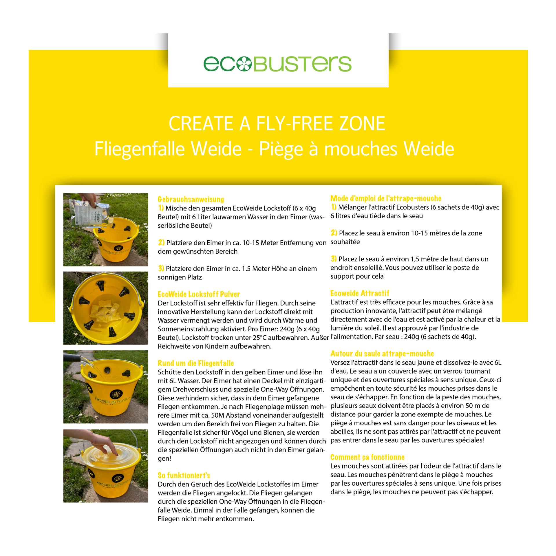Fliegenfalle EcoWeide-Starterset ** 2023