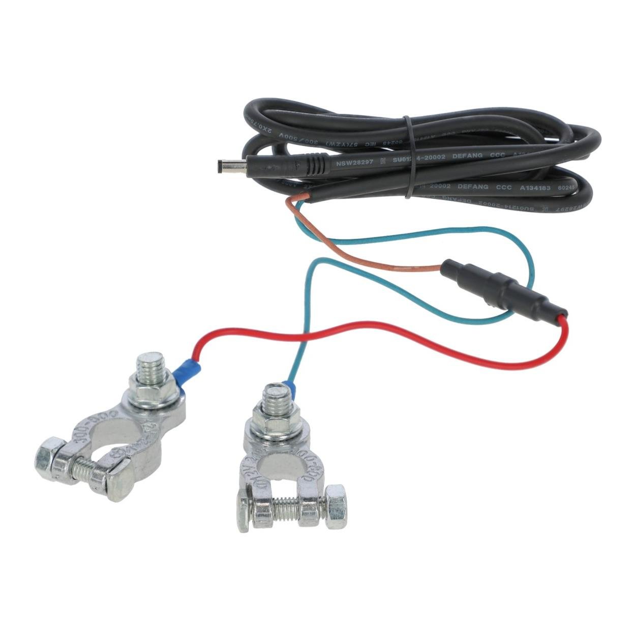 Kerbl Batteriekabel Klinkenstecker, +/- Schraubklemmen