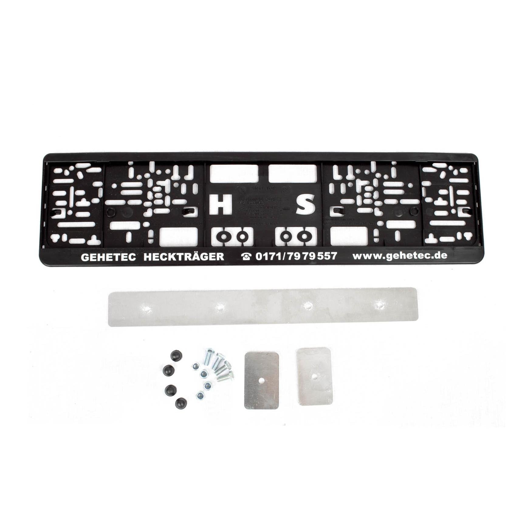 Kennzeichenhaltersatz mit Montagematerial