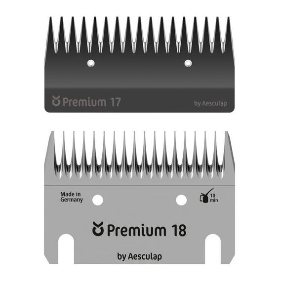 Schermesser-Set, RIND, 18/17 Zähne