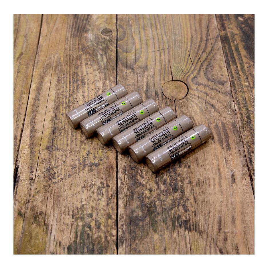 Lithium-Ionen-Akku 18650 6 Stück