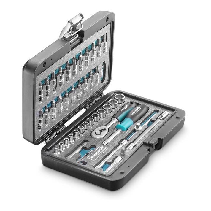 Jeu de clés à douilles, 1/4", 47 pcs.