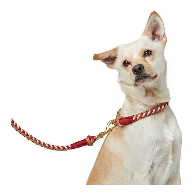 Halsung Tinnum - rot/beige